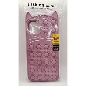 Pop It Phone Case for iPhone 11 Pro Max XS Max Fidget Bubble Reliever Pink New